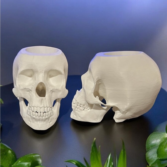 3D Printed Skull Plant or Candle holder - Picture 1 of 1